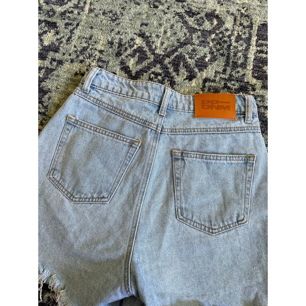 Light Wash Princess Polly Frayed Hem Laurena Denim Shorts Summer Preppy- Sz 4 - Picture 7 of 10